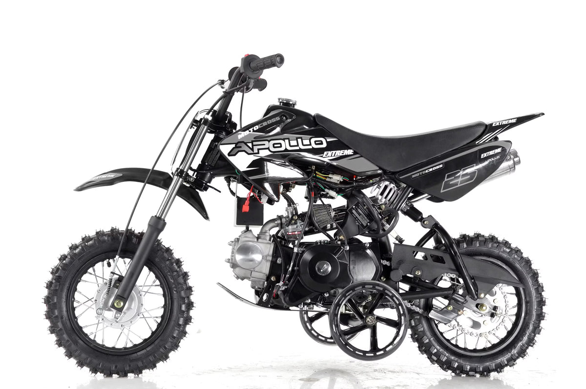 Apollo DB-25 70cc automatic dirt bike side view